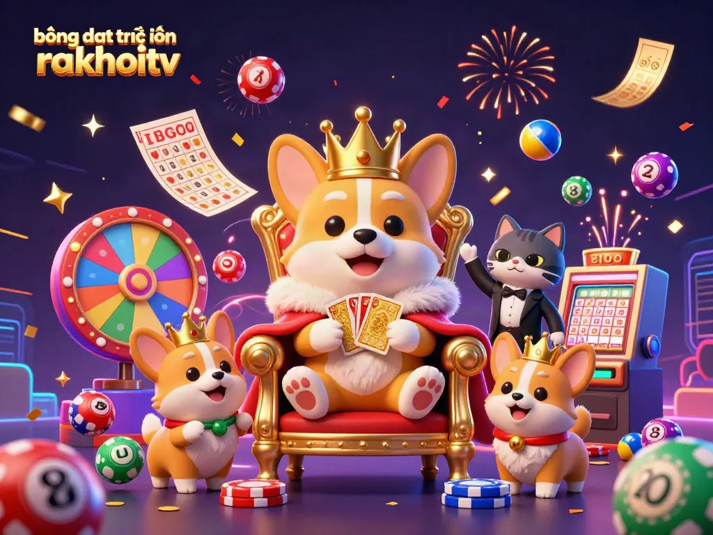 Experience the thrill of online football streaming with bóng đá trực tuyến rakhoitv featuring lively characters and dynamic elements.