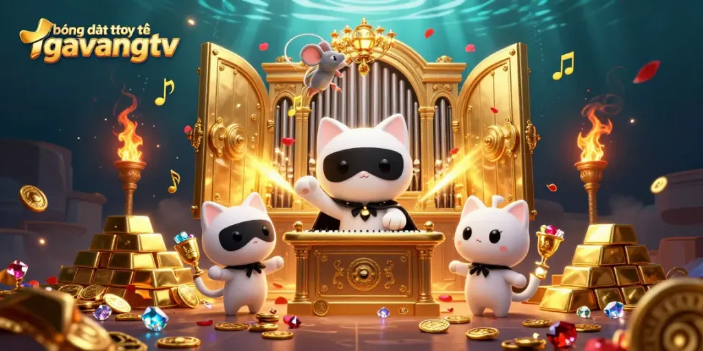 Experience the excitement of bóng đá trực tuyến gavangtv with this vibrant casino-themed illustration.