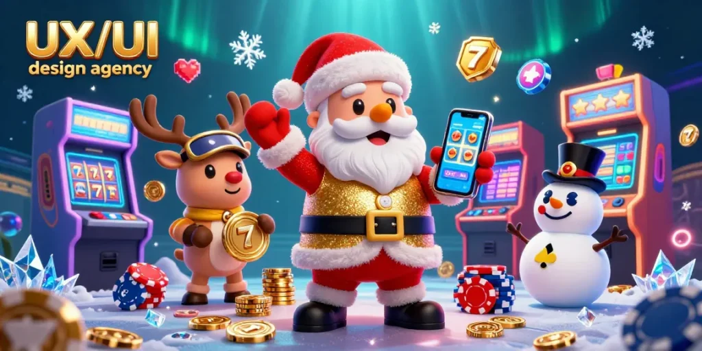 Experience winning strategies from a top UX/UI design agency in a vibrant casino scene.