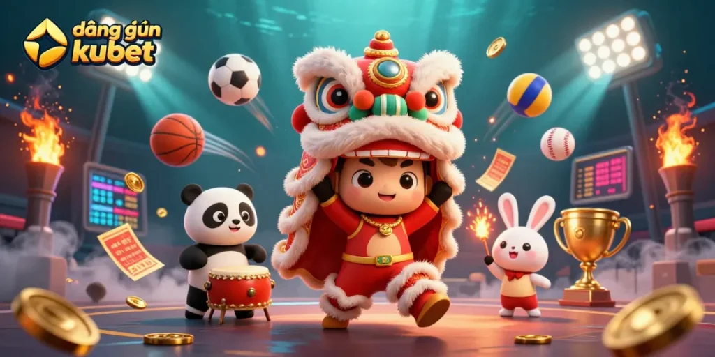 Experience dynamic entertainment with đăng nhập kubet, featuring vibrant casino characters and engaging sports elements.